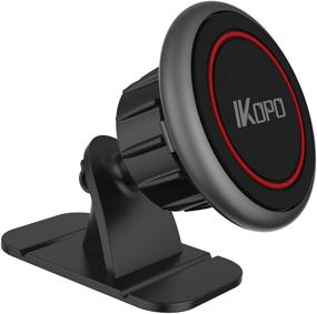 img 4 attached to 📱 IKOPO Magnetic Phone Car Holder Mount - Ultimate Universal Cell Phone Dash Mount | iPhone, Samsung, LG, Google Nexus & More
