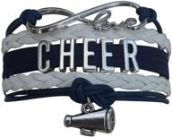 📿 infinity collection cheerleading bracelet: stylish girls' jewelry for cheerleaders logo