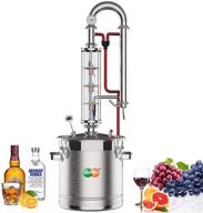 🍷 yuewo 5.8gal/22litres stainless steel home brew kit for diy whisky, wine, brandy, gin, vodka - alcohol distiller & water distiller (produces 92% abv) logo