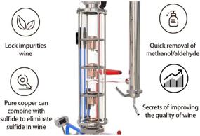 img 1 attached to 🍷 YUEWO 5.8Gal/22Litres Stainless Steel Home Brew Kit for DIY Whisky, Wine, Brandy, Gin, Vodka - Alcohol Distiller & Water Distiller (Produces 92% ABV)