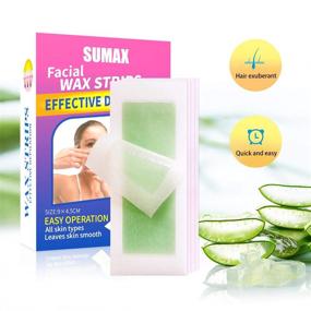 img 3 attached to 🧖 72 Strips Facial Wax Strips for Quick & Easy Hair Removal: Lady's Small Wax Strips for Eyebrows, Upper Lip, and Chin + Bonus 4 Calming Oil Wipes