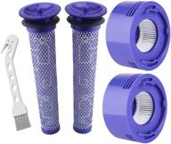 lemige replacement filters for dyson v7, v8 animal and absolute cordless vacuum - set of 4 (2 pre-filters, 2 post-filters) - replaces part 965661-01 and 967478-01 логотип