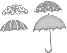 img 3 attached to Enhance Your Crafting Projects with Spellbinders IN-035 Shapeabilities Die Template, Umbrella Trio!