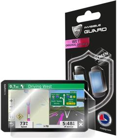 img 4 attached to 📱 Защитная пленка IPG для Garmin dezl OTR700 навигационного экрана GPS-навигатора для грузовиков 7-дюймового диагонали – прозрачная антицарапающая пленка - гладкая/самоизлечивающаяся/без пузырей - ультра высокая защита невидимой пленкой.