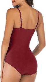 img 1 attached to 👙 Mojessy Women's One Piece Swimwear: Fashionable Swimsuits & Cover Ups for Women