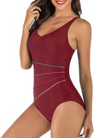 img 3 attached to 👙 Mojessy Women's One Piece Swimwear: Fashionable Swimsuits & Cover Ups for Women