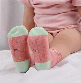img 1 attached to 🧦 Cute and Cozy T.H.L.S Girls Socks: 5 Pairs of Winter Thicker Crew Socks for Kids, with Animals Cat Bear Design, Ages 0-15 Years