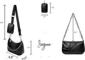 img 2 attached to Crossbody Stylish Designer Handbags Mult Functional