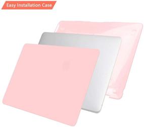 img 3 attached to 🎀 TwoL Cute Hard Shell Case + Keyboard Cover + Screen Protector for New MacBook Pro 13 inch Model A2338 M1 A2289 A2251 A2159 A1989 A1706 - Baby Pink