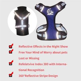 img 2 attached to 🐾 MNC Small Blue X-Sport 3D Mesh Pet Harness