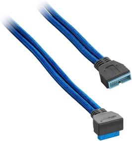 img 1 attached to 🔌 CableMod ModFlex Sleeved Right Angle Internal USB 3: Next-Level Connectivity at Optimum Angles