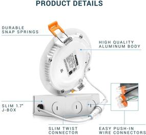 img 2 attached to 🌟 Enhance Your Space with Parmida's Dimmable LED Recessed Downlight