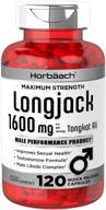 💪 high potency longjack tongkat ali extract - 1600 mg, 120 capsules, powerful testosterone formula, longifolia root powder, non-gmo & gluten free, by horbaach logo