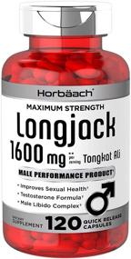 img 4 attached to 💪 High Potency Longjack Tongkat Ali Extract - 1600 mg, 120 Capsules, Powerful Testosterone Formula, Longifolia Root Powder, Non-GMO & Gluten Free, by Horbaach