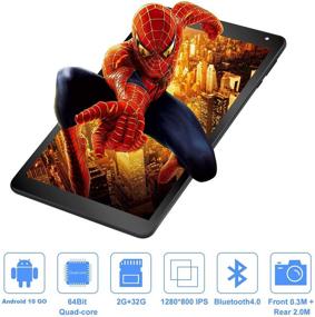 img 3 attached to 📱 AWOW 10.1 inch Android Tablet: Quad-Core, 2GB RAM, 32GB ROM, Android 10 GO, 1280 x 800 HD IPS, Long-lasting 5000mAh Battery