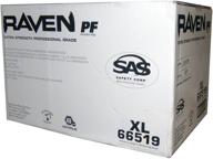 🧤 10 pack of sas safety 66519 raven 6 mil black nitrile disposable gloves - x-large (100 gloves per box) logo