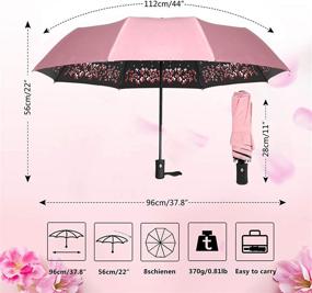 img 2 attached to 🌸 Sakura Blossom Windproof Folding Umbrella with Umbrella Stand