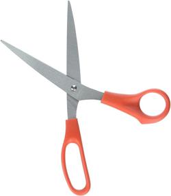 img 1 attached to 🔪 Sparco 8-Inch Bent Multipurpose Scissors: Stainless Steel, Red (SPR39041) - Durable & Versatile Cutting Tool for Various Tasks