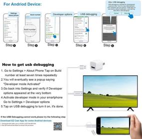 img 1 attached to Адаптер 3-в-1 HDMI кабеля GrayRabbit: Отражение экрана телефона на телевизоре/проекторе в 1080P - Совместим с iPhone 11/X/S8/9/Note/8/9 и устройствами на Android (Серебристый)