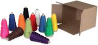 🎨 creativity street double weight assorted cones - 12 vibrant colors - 2 oz. - pack of 12 cones logo