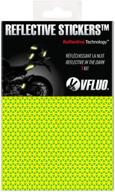 🟨 vfluo 3m neon yellow reflective colors | reflective sheet for motorcycle, scooter, bicycle helmets | multi-use retro reflective sticker | 10x15 cm | fluo reflective logo