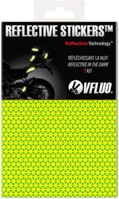 img 4 attached to 🟨 VFLUO 3M NEON YELLOW REFLECTIVE COLORS | Reflective Sheet for Motorcycle, Scooter, Bicycle Helmets | Multi-use Retro Reflective Sticker | 10x15 cm | FLUO REFLECTIVE
