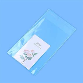 img 1 attached to 500-Count Self Seal Clear Cellophane Bags for A2 A4 A6 Cards & Envelopes, Bakery, Cookies, Candies