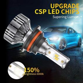 img 3 attached to 🔦 CCJK 9007/HB5 LED Headlight Bulbs - 100W 12000LM 6000K Xenon White - High/Low Beam, Fog Light Bulb Conversion Kit - IP67, CSP Chips, 360 Degree - Enhanced SEO