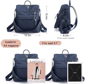 img 2 attached to Backpack Leather Shoulder Fashion Satchel Women's Handbags & Wallets in Satchels