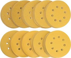 img 4 attached to 🔍 100 PCS VFINE 5 Inch 8 Hole Sanding Discs - Hook and Loop Sanding Sheets for Orbital Sander - Assorted Grits 60/80/120/150/180/220/320/400/600/800, High-Quality Sandpaper