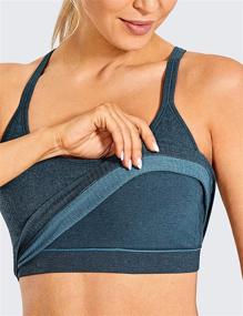 img 2 attached to CRZ YOGA Longline Wireless Racerback Women's Clothing for Lingerie, Sleep & Lounge