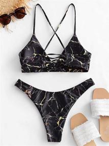 img 3 attached to ZAFUL Braided Bikini Padded Swimsuit