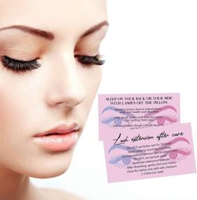 img 1 attached to 🎉 Lash Extension Aftercare Cards: Complete Guide & Loyalty Program for Eyelash Extensions | Beauty Salons & Spas Supplies