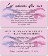 🎉 lash extension aftercare cards: complete guide & loyalty program for eyelash extensions | beauty salons & spas supplies logo