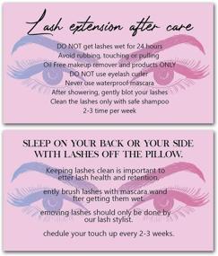 img 4 attached to 🎉 Lash Extension Aftercare Cards: Complete Guide & Loyalty Program for Eyelash Extensions | Beauty Salons & Spas Supplies