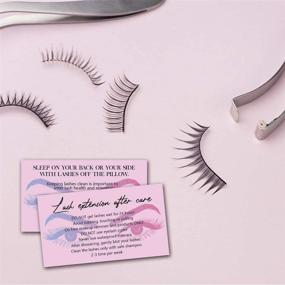 img 2 attached to 🎉 Lash Extension Aftercare Cards: Complete Guide & Loyalty Program for Eyelash Extensions | Beauty Salons & Spas Supplies