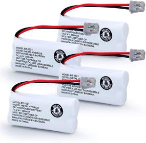 img 4 attached to 🔋 BT-1021 BBTG0798001 Cordless Phone Battery for Uniden BT1021 BT-1025 BT-1008 BT-1016 Empire CPH-515B Handset - Rechargeable 2.4V 300mAh (Pack of 4)