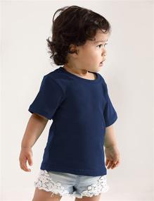 img 2 attached to 👶 A&J DESIGN Baby & Toddler Heavyweight Cotton Short Sleeve T-Shirts: Comfortable and Stylish Apparel for Your Little Ones