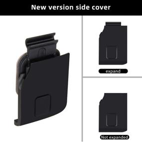 img 1 attached to 🔌 Replacement USB-C HDMI Side Door Cover for GoPro Hero 7 Black - Camera Accessories (Black), Perfect for Repairing and Enhancing Your Camera Setup