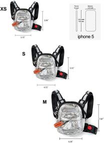 img 2 attached to 🐶 icicecream Adjustable Dog Pack Backpack Harness and Leash for Small Medium Dogs - Reflective Strips, Night Safety, Outdoor Travel, Hiking, Walking