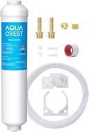 💧 aquacrest inline water filter - 5-year capacity with 1/4-inch direct connect fittings for refrigerator, ice maker, under sink reverse osmosis system логотип