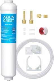 img 4 attached to 💧 AQUACREST Inline Water Filter - 5-Year Capacity with 1/4-Inch Direct Connect Fittings for Refrigerator, Ice Maker, Under Sink Reverse Osmosis System