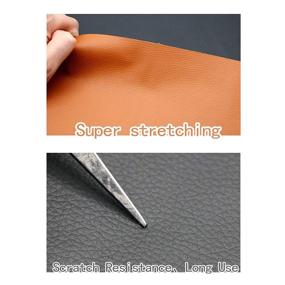 img 1 attached to 🛋️ 4 Pcs Leather Repair Patch Kit - Self-Adhesive Sticker for Furniture, Car Seats & More - 13 Colors Available