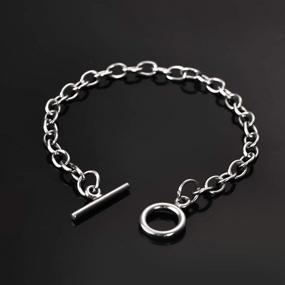 img 2 attached to 📿 LANBEIDE 10Pcs Stainless Steel Chain Bracelets: Perfect Jewelry Making Kit and Gift for Women and Girls