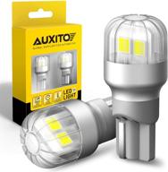 🔦 auxito 921 led reverse light bulbs - ultra bright 3030 chipsets - 6000k white - t15 912 w16w 906 904 902 led replacement lamp for backup reverse lights, tail brake signal lights logo