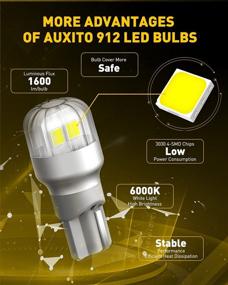 img 3 attached to 🔦 AUXITO 921 LED Reverse Light Bulbs - Ultra Bright 3030 Chipsets - 6000K White - T15 912 W16W 906 904 902 LED Replacement Lamp for Backup Reverse lights, Tail Brake Signal Lights