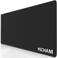 🖱️ pecham xxl extended gaming mouse pad - non-slip water-resistant mat for precise control (30.71x11.81 inch) logo