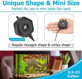 img 1 attached to hygger Ultra Silent 1.5W Fish Bowl Aquarium Mini Air Pump Kit - Powerfully Oxygenate 0.5-15 Gallon Tanks with AC 110V/60HZ