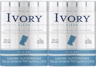 🧼 ivory clean original bar soap, 4 oz, 10 ct (2 packs) - total 20 bars logo