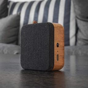 img 1 attached to Travel with a Bang: Wood Mini Bluetooth Speaker - Unleash Powerful Sound in a Tiny, Lightweight, and Ultra Portable Design!